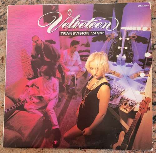 TRANSVISION VAMP Velveteen (Very Good+/Very Good+) MCA LMCA 6050 SA Pressing 1989 - Lyrics inside