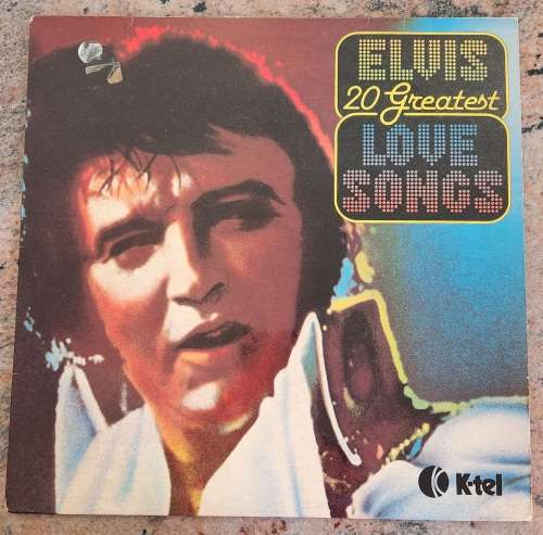 ELVIS 20 Greatest Love Songs (Very Good+/Very Good+) K-Tel STAR 5106 SA Pressing 1980