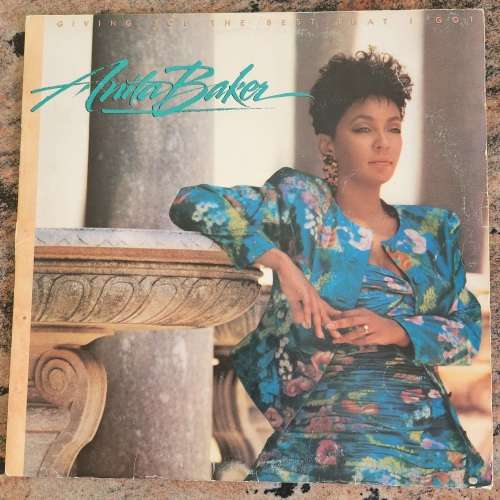 ANITA BAKER Giving You The Best That I Got (VG+/VG+) Elektra EKC 6170 SA Press 1988 - Lyrics inside