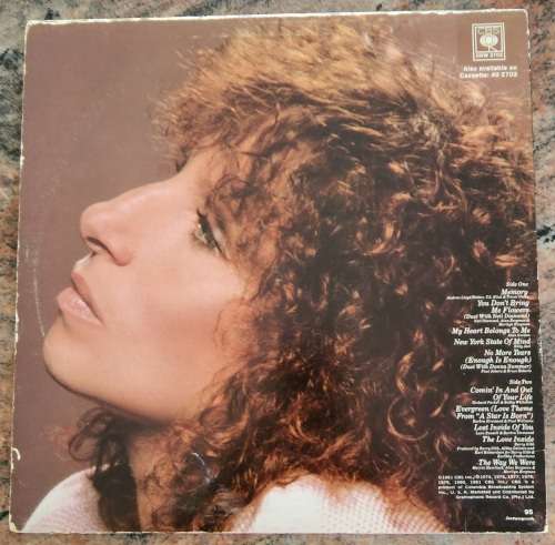 BARBRA STREISAND Memories (Very Good+/Very Good) CBS DNW 2703 SA Pressing 1981 - Original inner