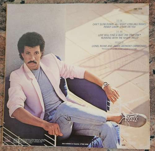 LIONEL RICHIE Can`t Slow Down (Excellent/Very Good+) Motown TMC 5459 SA Pressing 1983