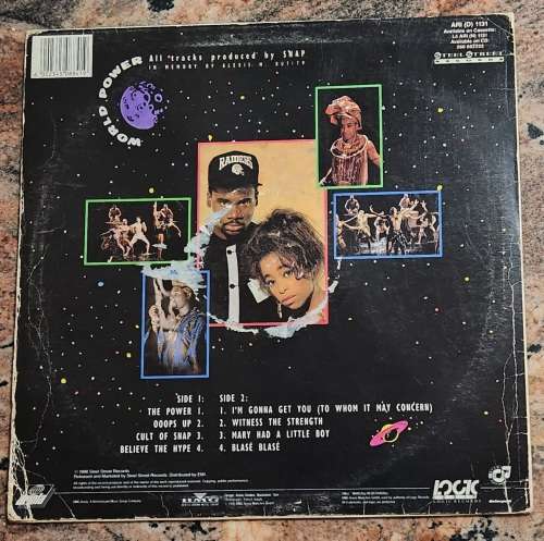 SNAP World Power (Very Good+/Good+) Steel Street ARI (D) 1131 SA Pressing 1990 - Lyrics