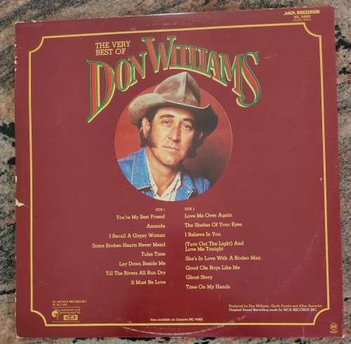 DON WILLIAMS The Very Best Of (Very Good+/Very Good) MCA ML 4469 SA Pressing - Gatefold