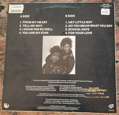 ANN & SONIA Hey Little Boy (VG+/VG+) - REGGAE - Serengeti WIH 7046 SA Press 1989 - RARE REGGAE