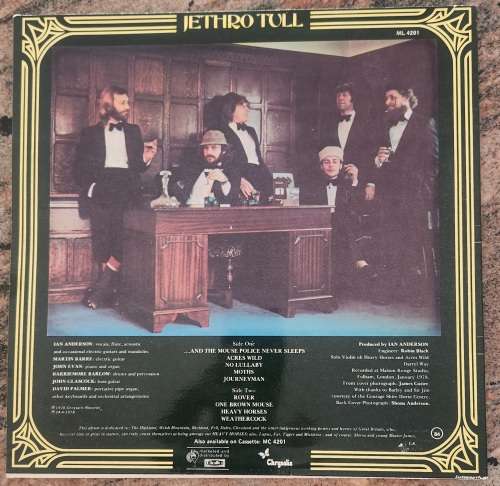 JETHRO TULL Heavy Horses (Very Good+/Very Good) Chrysalis ML 4201 SA Pressing - Lyrics inside