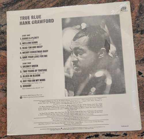 HANK CRAWFORD True Blue - Soul Giant Series (New & sealed) Atlantic ATL 1083 SA Pressing
