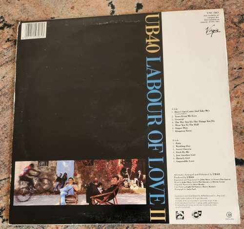 UB40 Labour Of Love II (Very Good+/Very Good+) Virgin VNC 5163 SA Pressing 1989