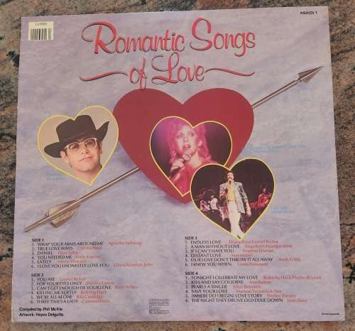 ROMANTIC SONGS OF LOVE - 24 Original Artists - Double LP (VG+/VG+) RSD(O) 1 SA Press 1984 - Gatefold