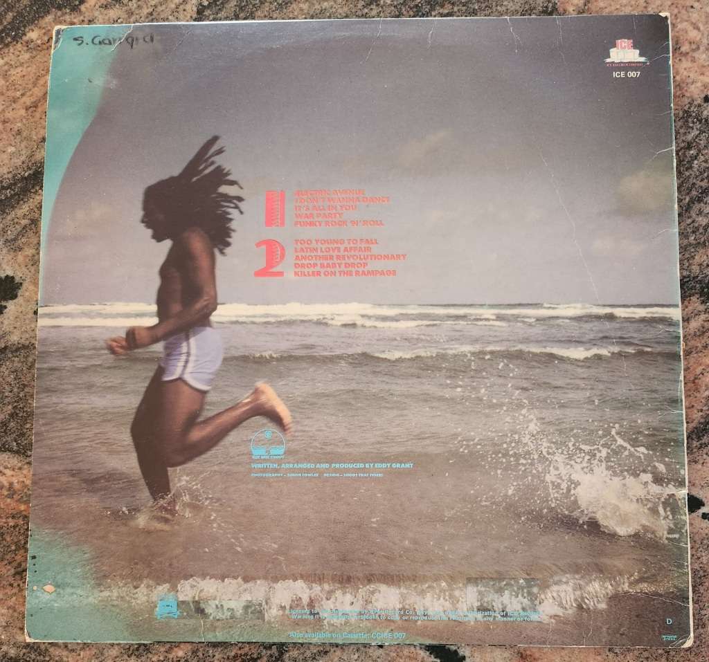 EDDY GRANT Killer On The Rampage (VG+/VG) Ice ICE 007 SA Pressing 1982