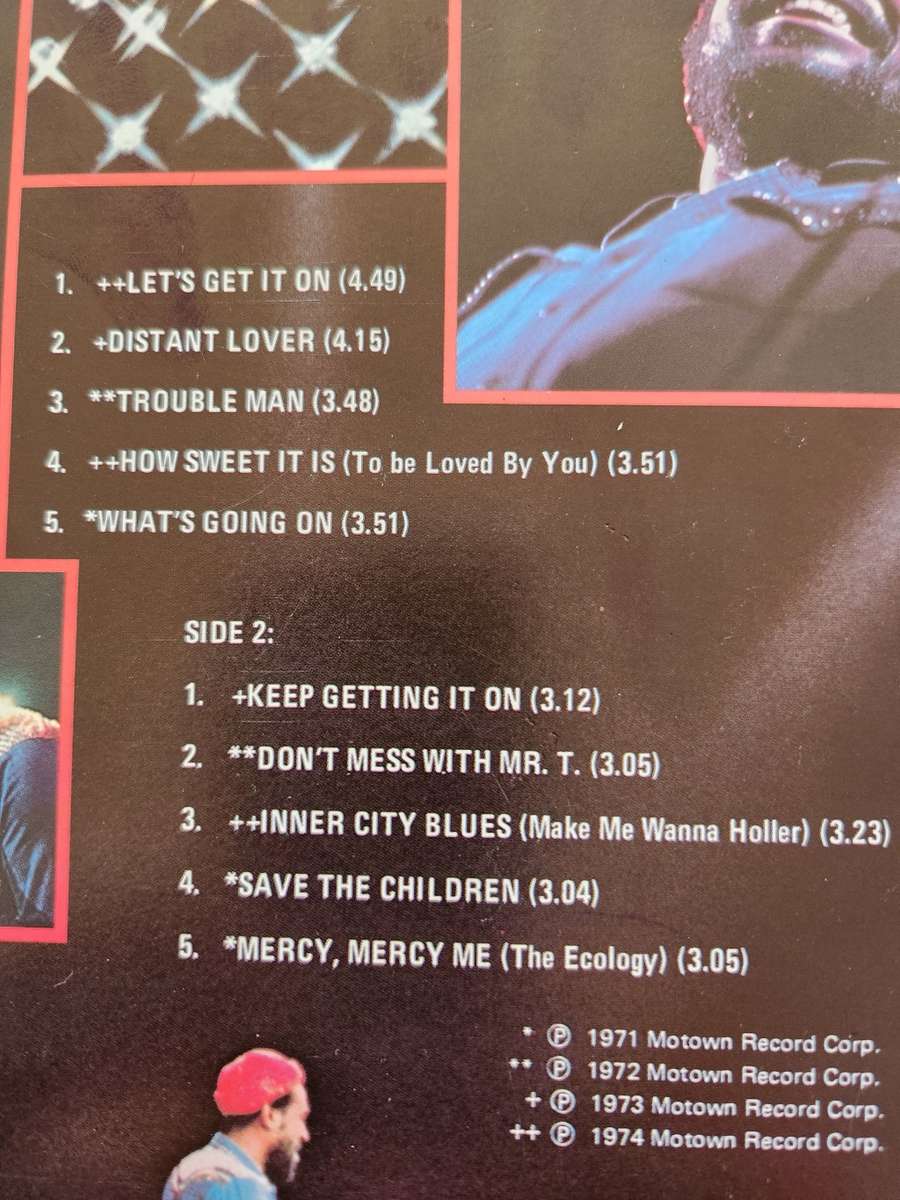 MARVIN GAYE Best Of (VG+/VG+) Motown TMC 5291 SA Pressing - RARE