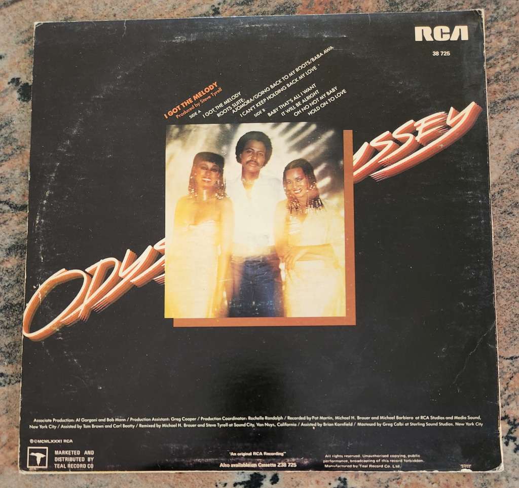 ODYSSEY I Got The Melody (Very Good/Very Good) RCA 38 725 South African Pressing 1981