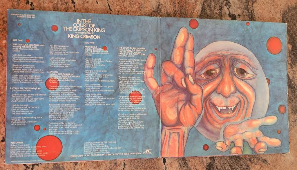 KING CRIMSON In The Court Of The Crimson King - UK - Gatefold - VG+ - Polydor 2302 057