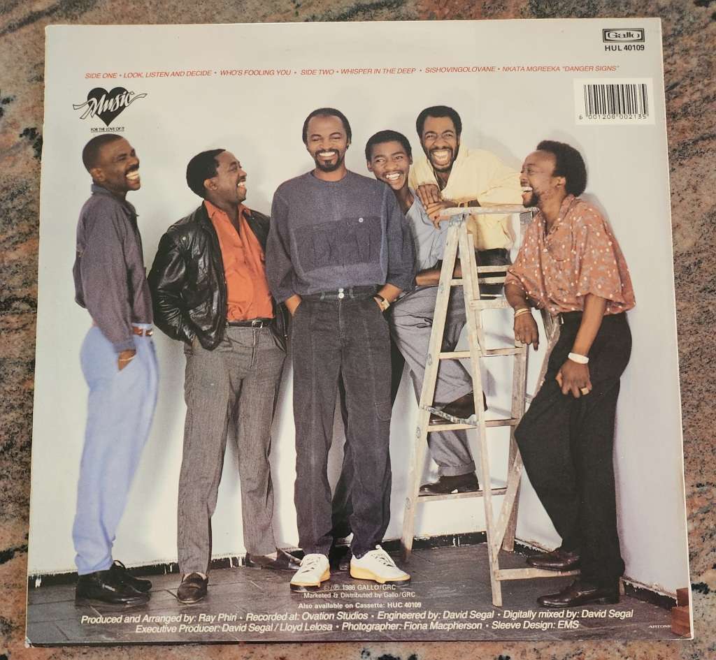 STIMELA Look Listen And Decide (VG+/VG+) Gallo HUL 40109 SA Pressing 1986 - Lyrics - RARE