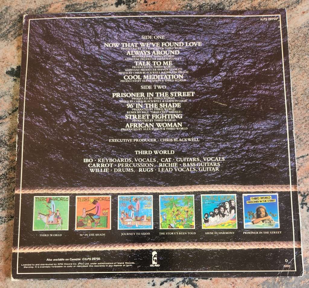 THIRD WORLD Reggae Greats (Very Good+/Very Good+) Island ILPS 29755 SA Pressing 1982