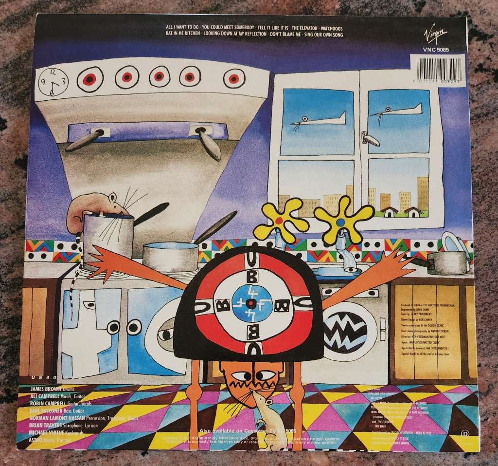 UB40 Rat In The Kitchen (VG/VG+) Virgin VNC 5085 SA Pressing 1986