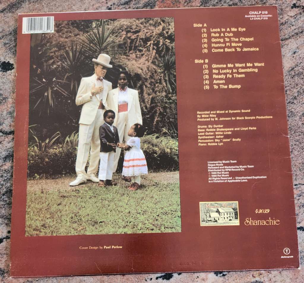 YELLOWMAN Going To The Chapel (VG+/VG+) Shanachie CHALP 019 SA Pressing 1989 - RARE