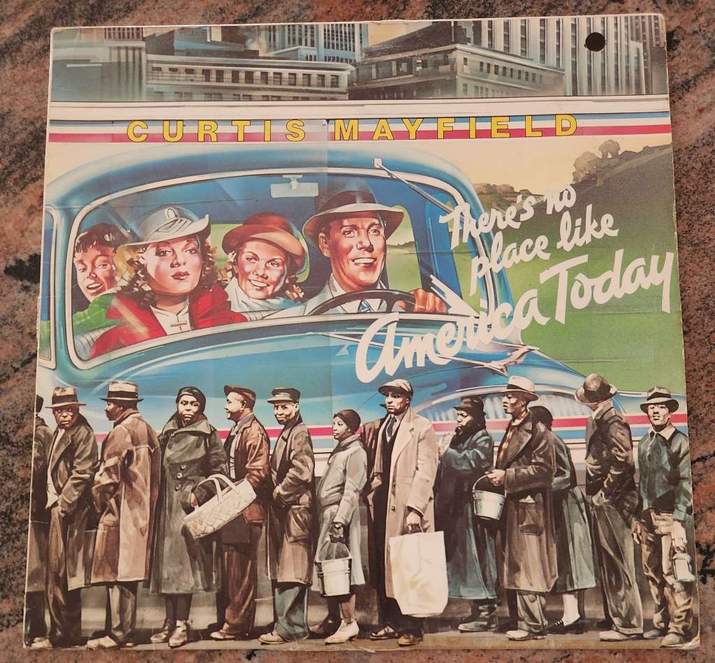 CURTIS MAYFIELD There`s No Place Like America Today (VG/VG) Curtom CUH 3304 SA Pressing - RARE