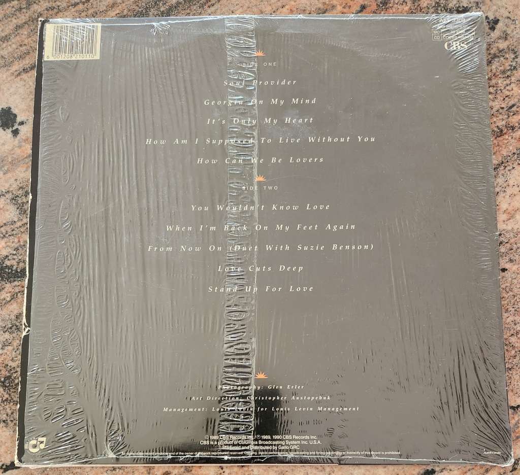 MICHAEL BOLTON Soul Provider (VG+/Exc) CBS ASF 3308 SA Pressing 1989 - RARE