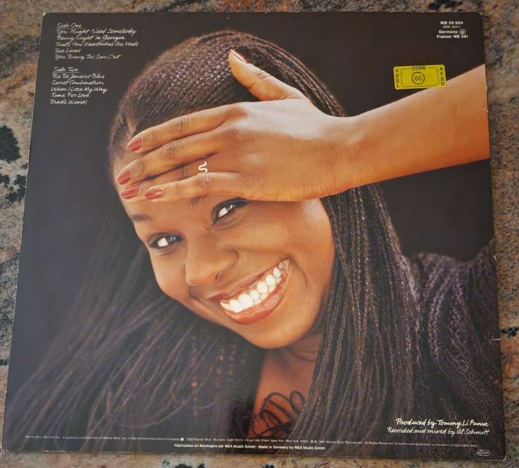RANDY CRAWFORD Secret Combination (VG+/Excellent) WB 56 904 German Press - Lyrics Inside