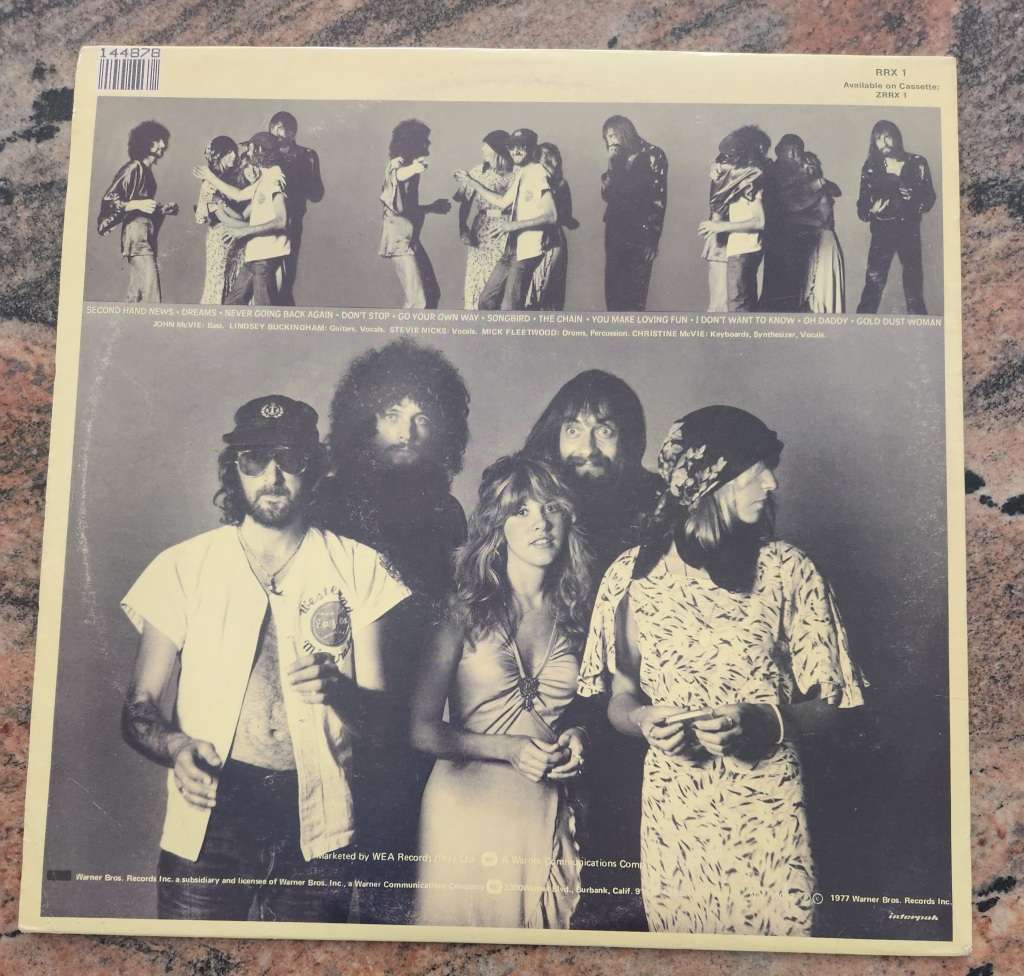 FLEETWOOD MAC Rumours (VG+/VG) Warner RRX 1 SA Pressing - Lyrics inside