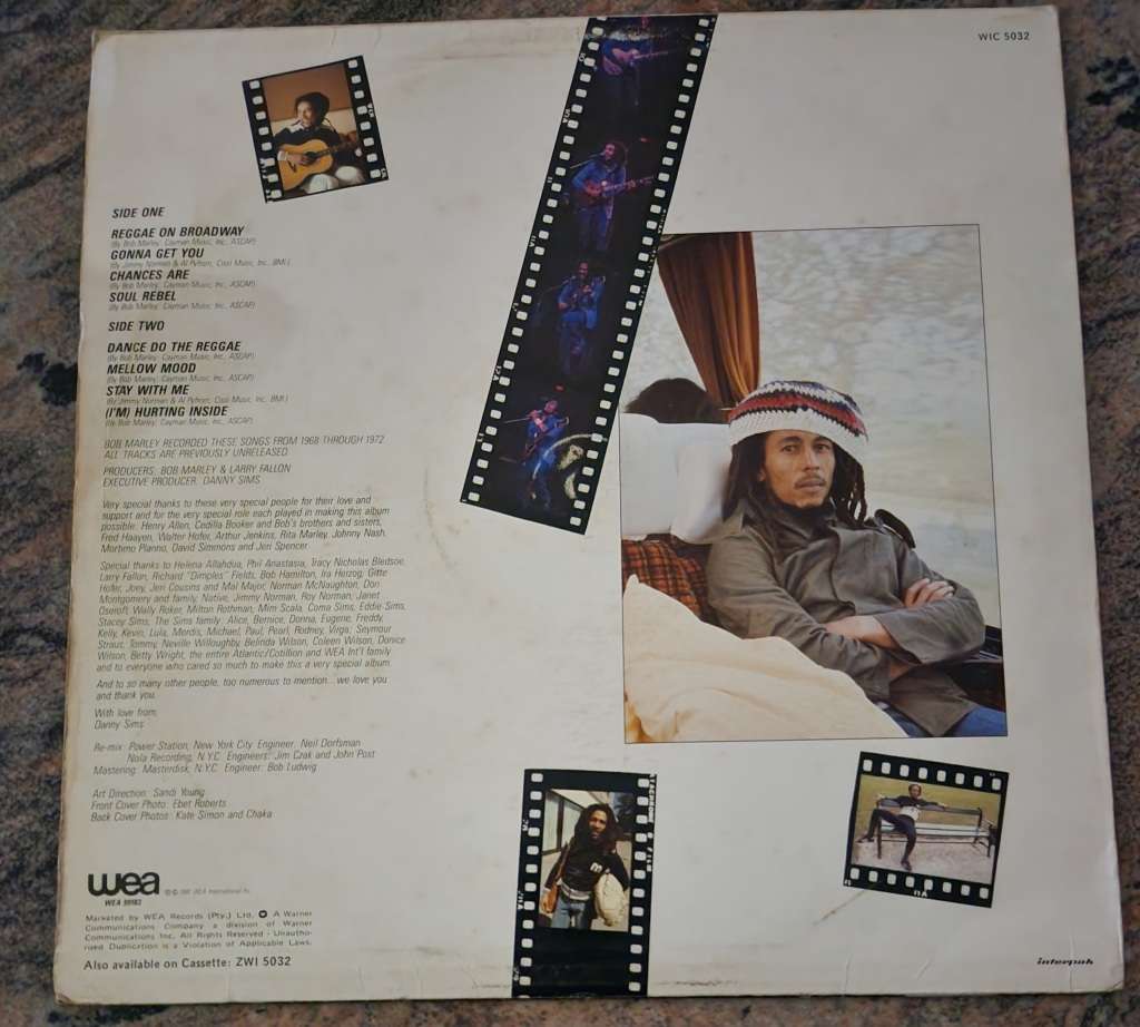 BOB MARLEY Chances Are (VG+/VG) WEA WIC 5032 SA Pressing 1981