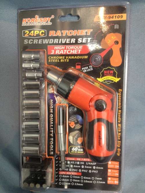 24 Piece Ratchet Screwdriver set