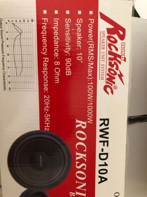 1000Watt Max Rocksonic 10" speaker