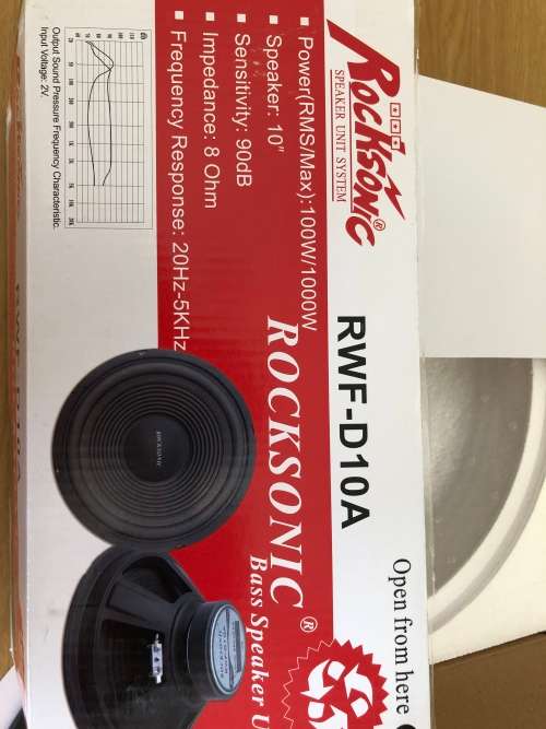 1000Watt Max Rocksonic 10" speaker