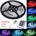 5M RGB 3528 SMD Waterproof 300 LED String Strip Light + IR Remote 12V Power