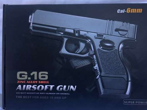 G16 Zinc Alloy Shell Airsoft Gun - Bullets included