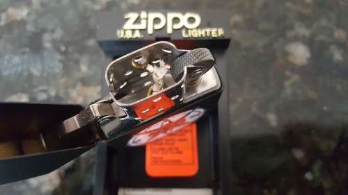 Original 1997 Marlboro Zippo Lighter Matte Black Compass New in Box