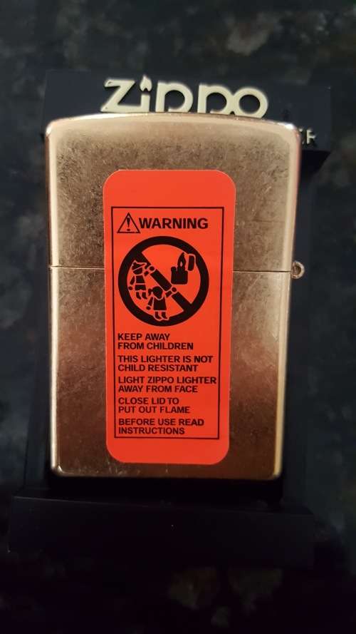 Original 2003 Marlboro Zippo Lighter Filter Pack Street Brass New in Box