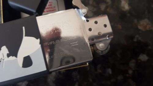 Original 1992 Marlboro Man Cowboy Smoking Cigarette Zippo Matte Black Very Rare