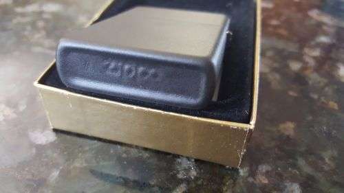 Original 1992 Marlboro Man Cowboy Smoking Cigarette Zippo Matte Black Very Rare