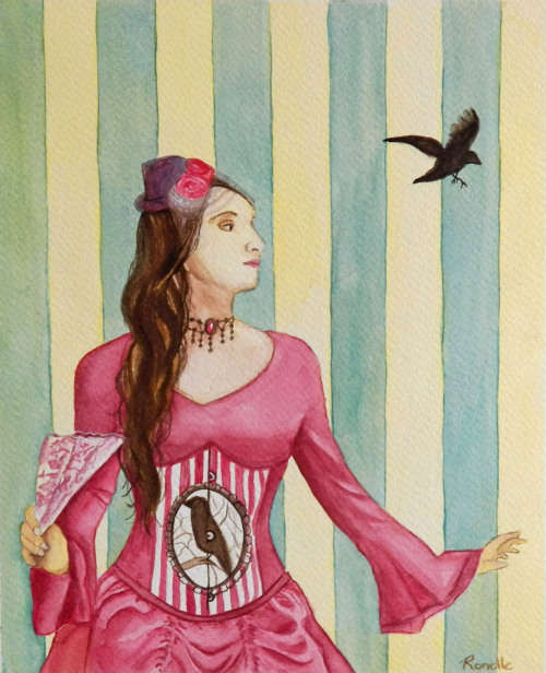 "Raven" - Watercolour painting