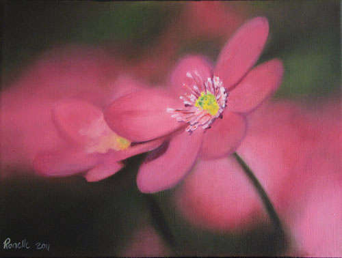 OIL PAINTING - 220mm x 300mm -  "Floral Study 1"