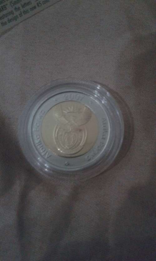 2007 OOM PAUL BI-METAL R5 COIN WITH CERTIFICATE (IN GIFT BOX)  ---BID IS PER COIN