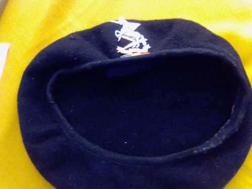 SADF TECHNICAL SERVICES BERET WITH CAP BADGE AND BALKIE
