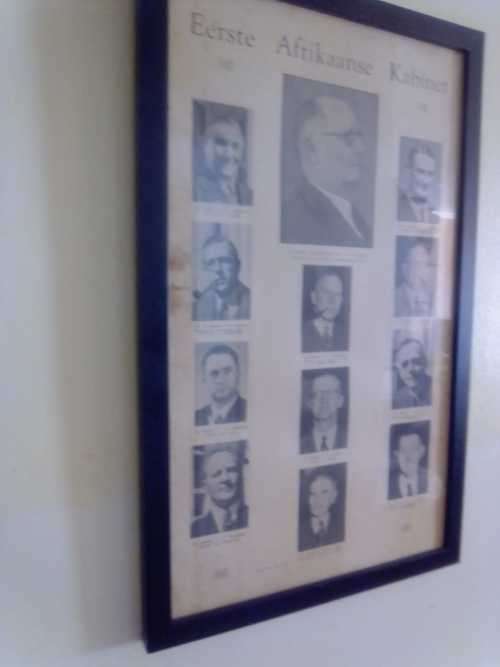 EERSTE AFRIKAANSE KABINET - 1948 (IN FRAME)