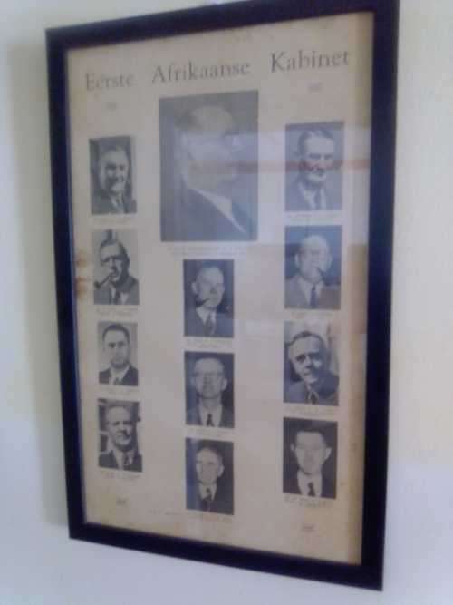 EERSTE AFRIKAANSE KABINET - 1948 (IN FRAME)