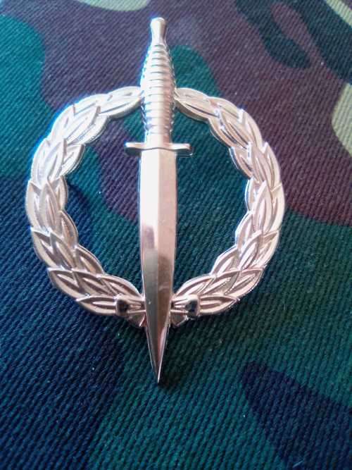 SADF RECCE OPERATORS BADGE - chromed