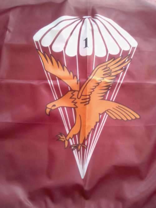 SADF 1 PARACHUTE BATTALION COMMEMORATIVE (STORM) FLAG - RARE