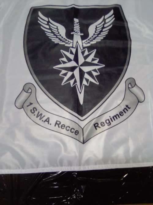 SADF 1 S.W.A.  RECCE COMMEMORATIVE FLAG - A GREAT FIND!!