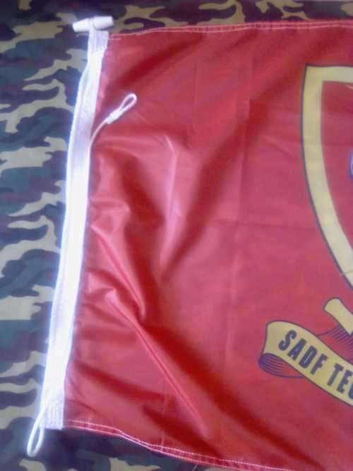 SADF TECHNICAL SERVICES CORPS (TDK) (TSC) COMMEMORATIVE (STORM) FLAG