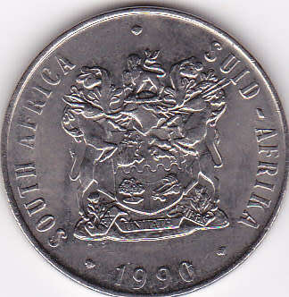 1990 FIFTY CENT RSA NICKEL COIN