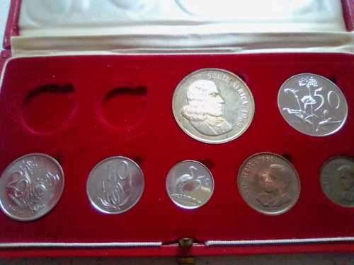 1968 RSA PROOF SET WITH SILVER R1 IN SA MINT BOX
