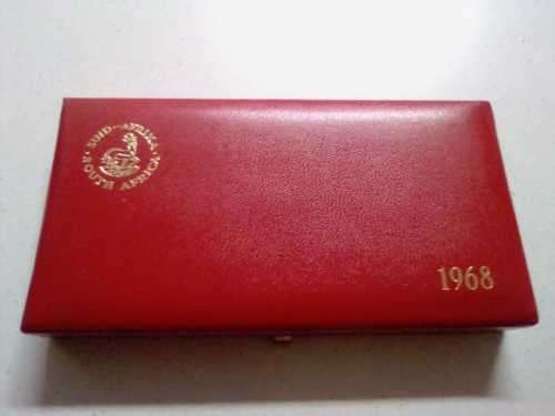 1968 RSA PROOF SET WITH SILVER R1 IN SA MINT BOX