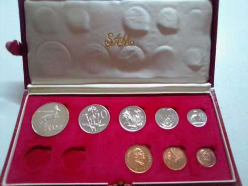 1976 RSA PROOF SET WITH SILVER R1 IN SA MINT BOX