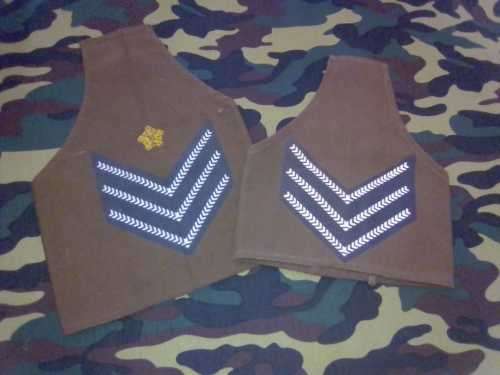 SADF BRASSARD SET    (1 X STAFF SERGEANT/ 1 X SERGEANT)