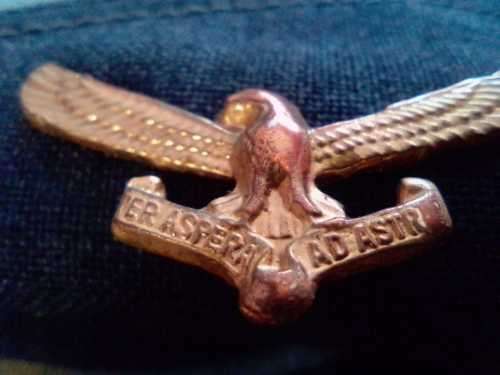 SADF - SA AIRFORCE SIDE CAP WITH BADGE/ Sgt. BRASSARDS/ SAAF TITLE BADGES